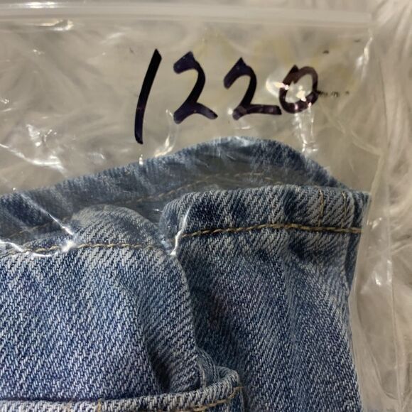 GAP shortall short jean overall adjustable straps pockets light distress size S - Picture 7 of 9